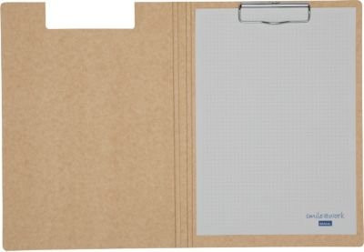 Schreibmappe Maul MAULbalance A4 in Braun aus recycelbarem Karton mit 8 mm Klemmweite, L 323 x B 234 x H 16 mm - Bild 1