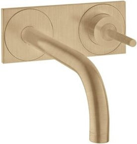 Hansgrohe Axor Uno UP-Waschtisch-Einhebelmischer mit Pin-Griff in Brushed Brass Gold, wandmontiert - Bild 1