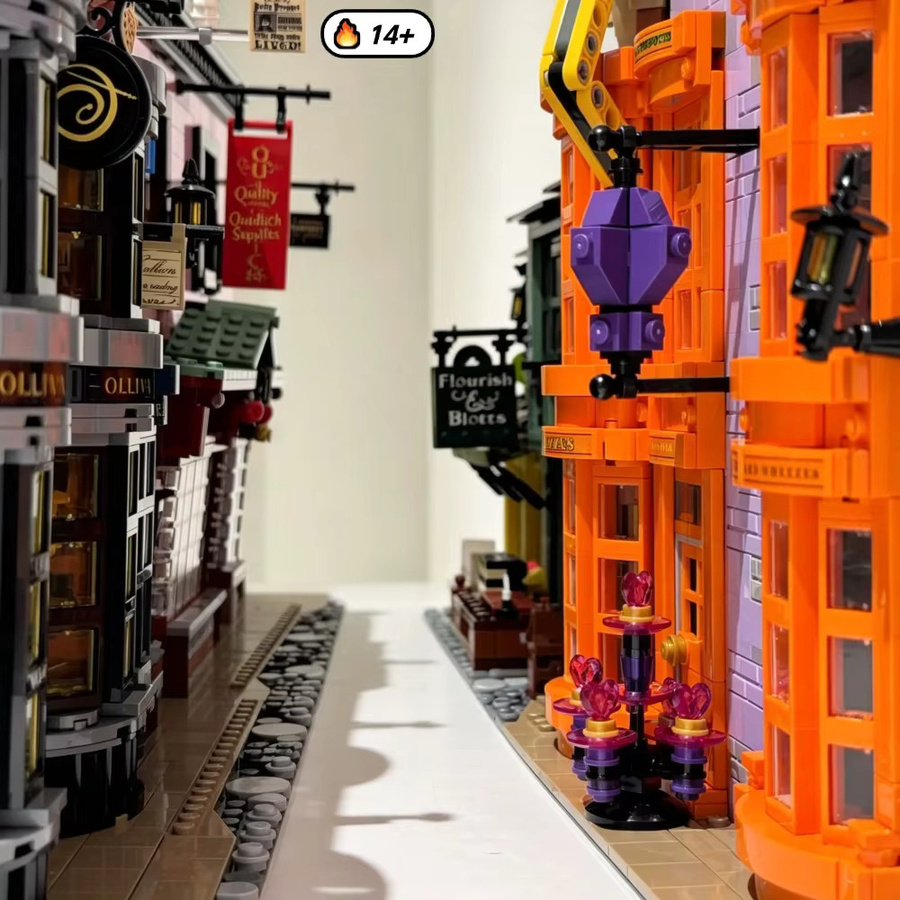 Hot Toys Diagon Street View, Bausteine Montagemodell, 5544 Teile - Bild 5