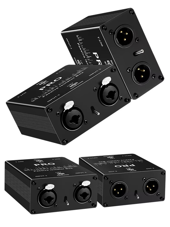 TITAK Audio-Isolator XLR Audio-Strom-Eliminator mit Permalloy-Isolator und Common Ground Filter in Schwarz - Bild 7