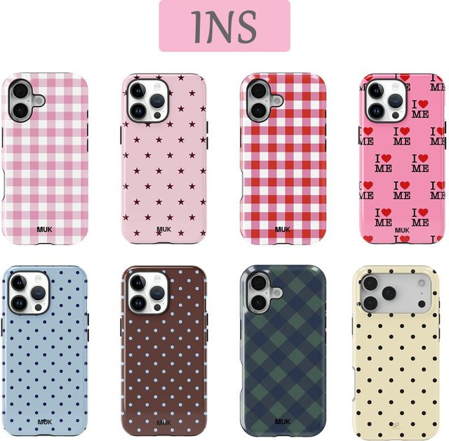 Clmj Handyhülle Pink Love Me für iPhone 17 16 15 14 13 12 11 Pro Max Plus X XS XR XSMAX 8 Air mit luxuriöser Doppelschicht-Rückabdeckung - Bild 1