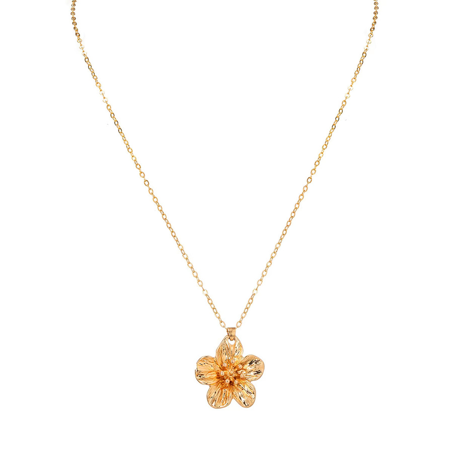 LATS Halskette, Blumen Anhänger, Gold, Damen - Bild 3