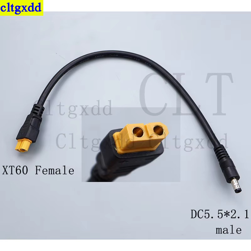 Cltgxdd XT60 Stecker und Buchse auf DC 5.5x2.1/5.5x2.5mm Adapter für FPV-Monitore und Drohnen-Videobrillen - Bild 2