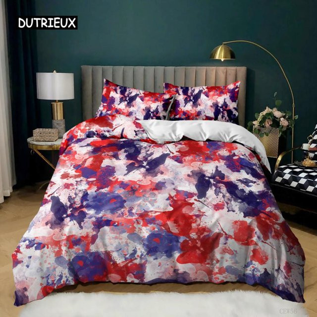 Bettwäscheset Nationalflagge mit amerikanischem Flaggen-Design von Binchi Outdoor Product, Mikrofaser, Mehrfarbig, B/H: 150 x 200 cm - Bild 1