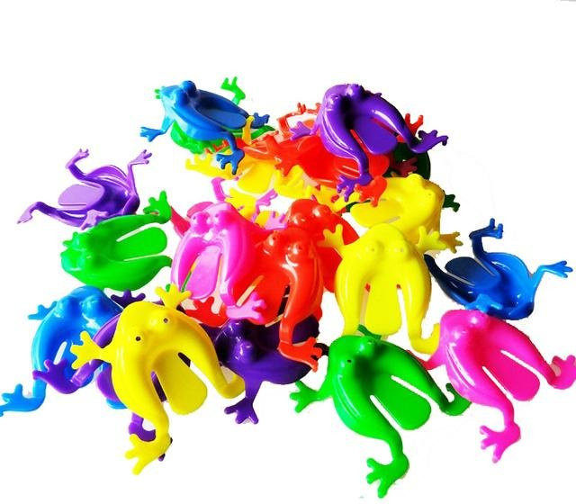 BC Pet Supplies Springender Frosch Hüpfspielzeug, 10-teiliges Set - Bild 1