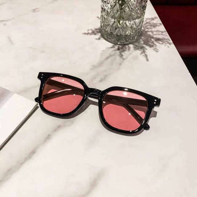 KaiTingu A1 Sonnenbrille, quadratisch, Vollrand, Kunststoff, Unisex, grau, schwarz - Bild 1