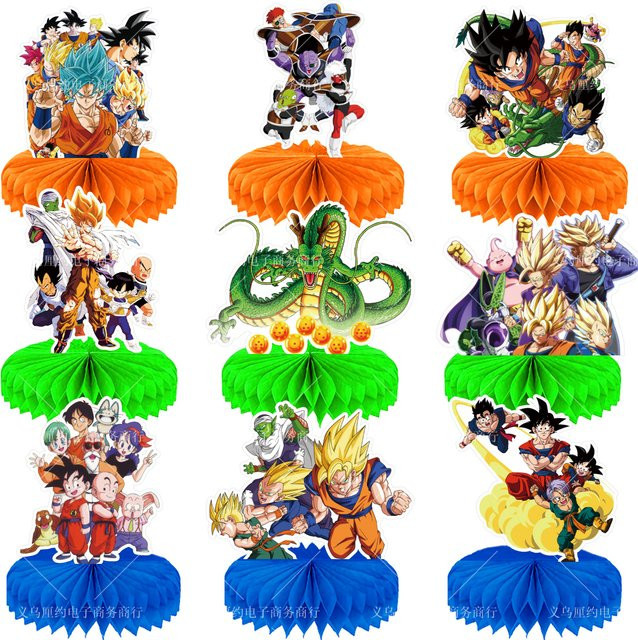 Bandai Dragon Ball Tischdekoration aus Papier für Kindergeburtstage und Partys, Mehrfarbig - Bild 1
