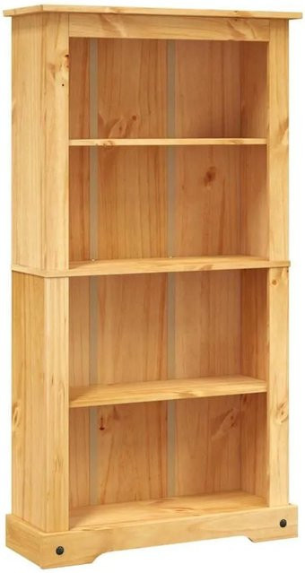 vidaXL Bücherschrank aus Kiefernholz im Mexiko-Stil, Braun, B/T/H: 80 x 29 x 150 cm - Bild 1