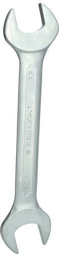 Brilliant Tools Doppel-Maulschlüssel aus Chrom-Vanadium in Silber, Schlüsselweite: 30 - 32 mm - Bild 1