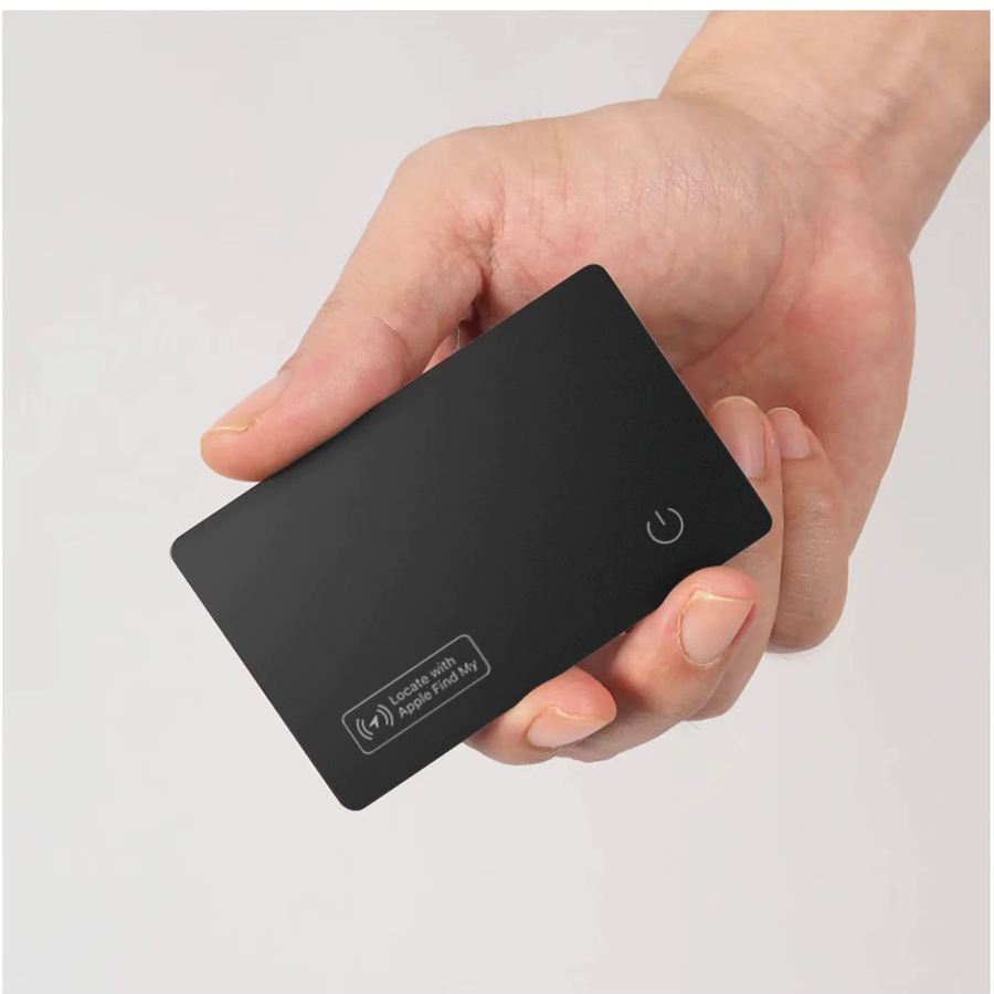 Kabelloser Smart Mini-Tag Geldbörsen-Locator mit Ladefunktion für iPhone-Geräte, Schwarz - Bild 2