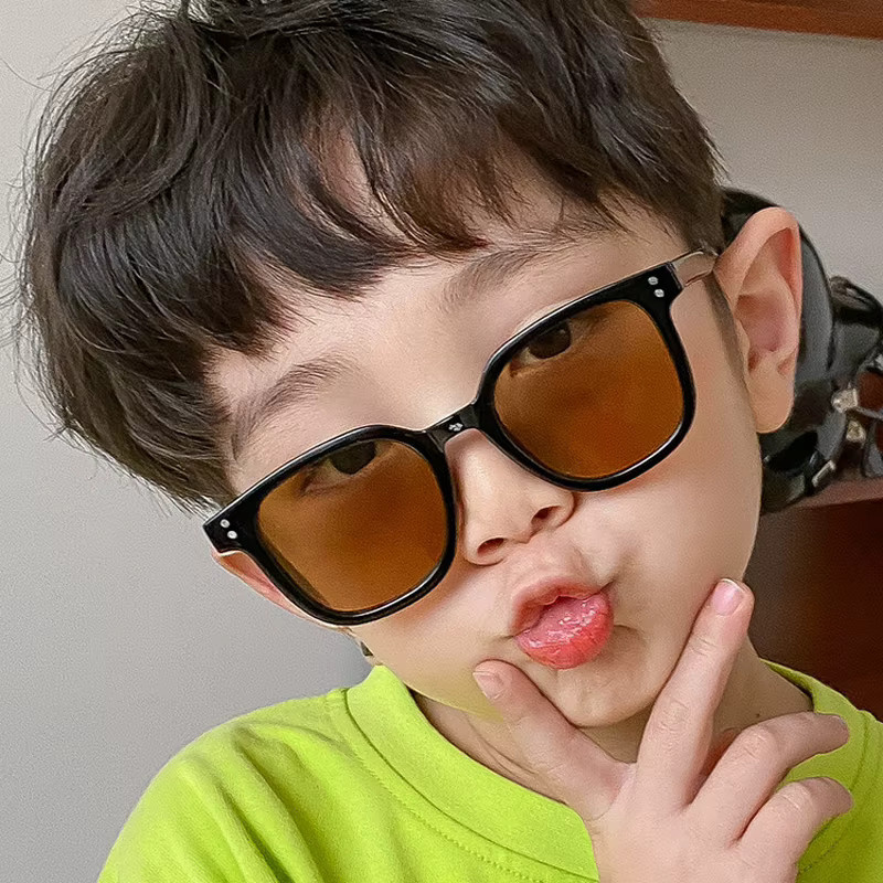 RUISIMO Kinder-Sonnenbrille, quadratisch, Vollrand, Kunststoff, schwarz - Bild 2
