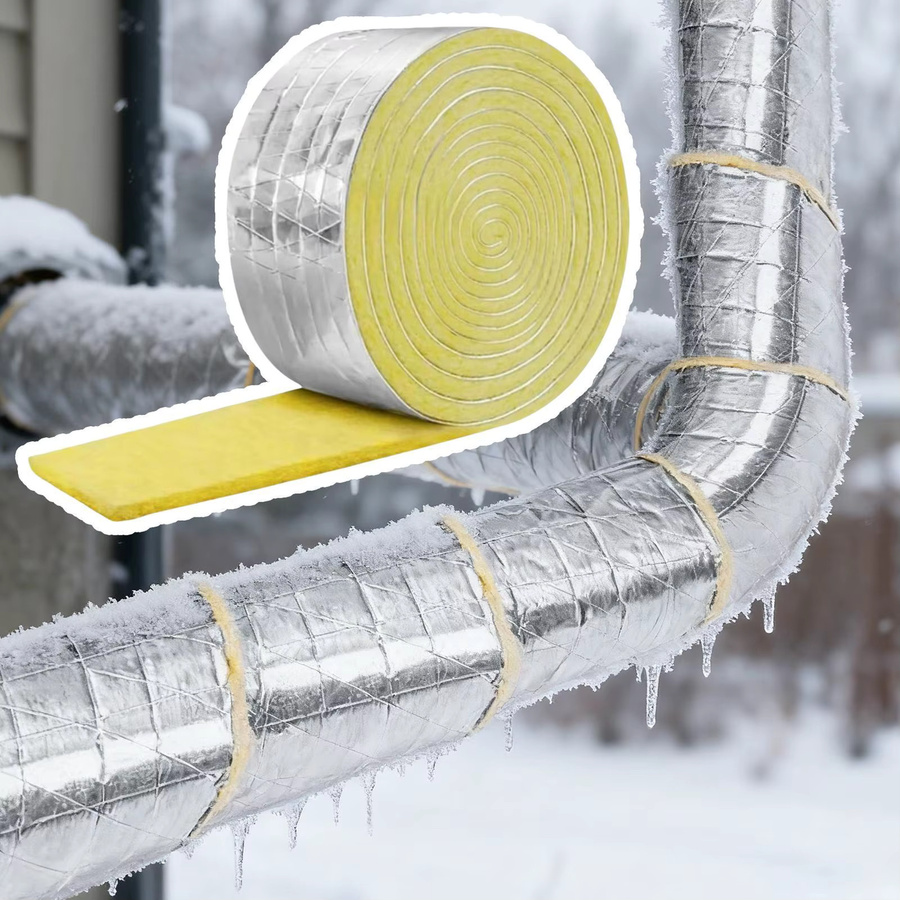 Selbstklebendes Rohr-Isolierband in Silber, 10 m Wickel-Thermoschutz für Wasserrohre und HVAC-Kanaldichtungen - Bild 5