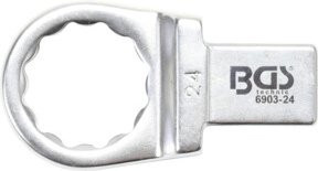 BGS Einsteck-Ringschlüssel 24 mm aus Chrom-Vanadium in Silber - Bild 1