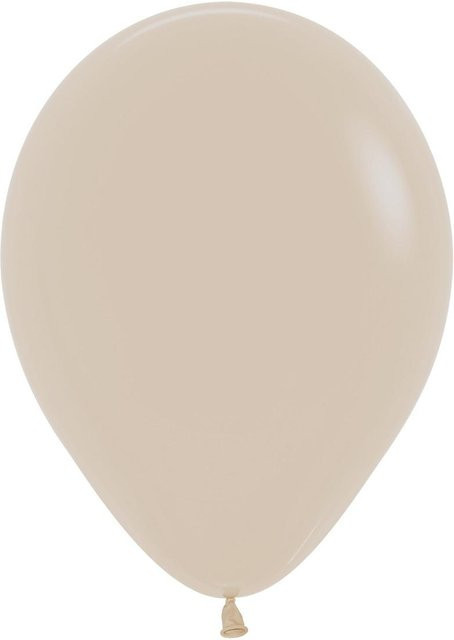 Sempertex Latexballons Rund in White Sand und Beige, Durchmesser: 30 cm, 50 Stück - Bild 1