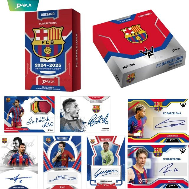 DAKA FC Barcelona Sammelkarten, Fußballstar-Sammelkarten, Signierte Karten, ab 18 Jahren - Bild 1