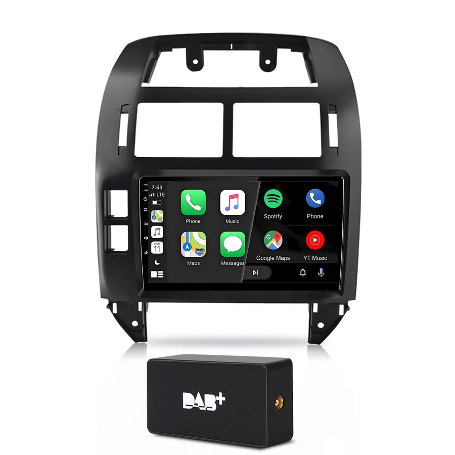 Junsun Autoradio für VW Volkswagen Polo 2001-2009 mit DAB, WiFi, GPS und Bluetooth in Schwarz - Bild 2