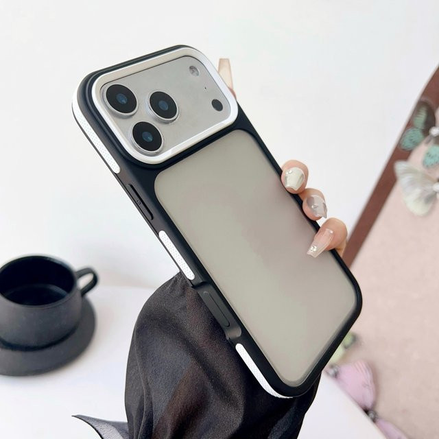 Mattierte und durchscheinende TPU Handyhülle für Apple iPhone 11 bis iPhone 17 Pro Max Plus in Transparent und Blau - Bild 1