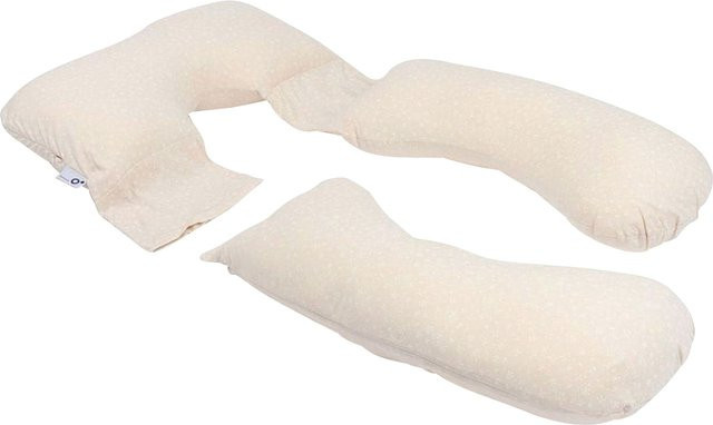 Doomoo Maxxy Still- und Seitenschläferkissen in Beige mit abnehmbarem Bio-Baumwollbezug - Bild 1