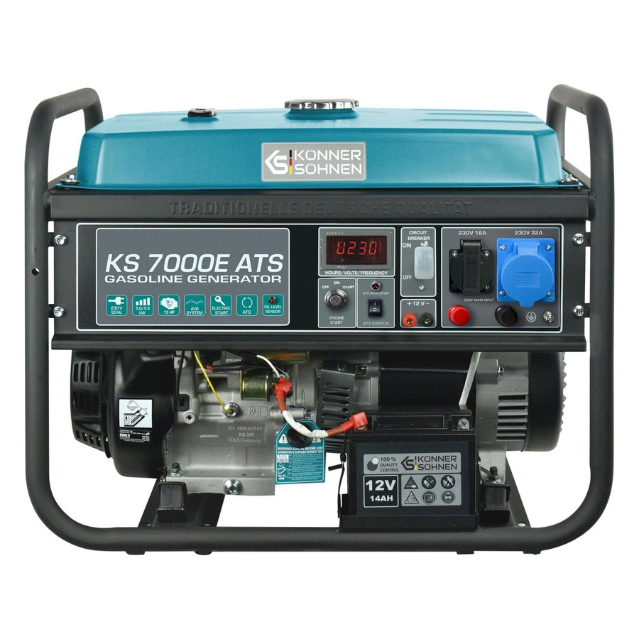 Könner & Söhnen Benzin-Generator KS 7000E ATS in Blau aus Stahl - Bild 2