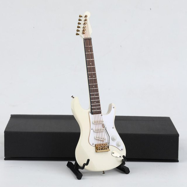Yiran Furniture Mini-E-Gitarre Musikinstrument mit Etui aus Holz - Bild 1