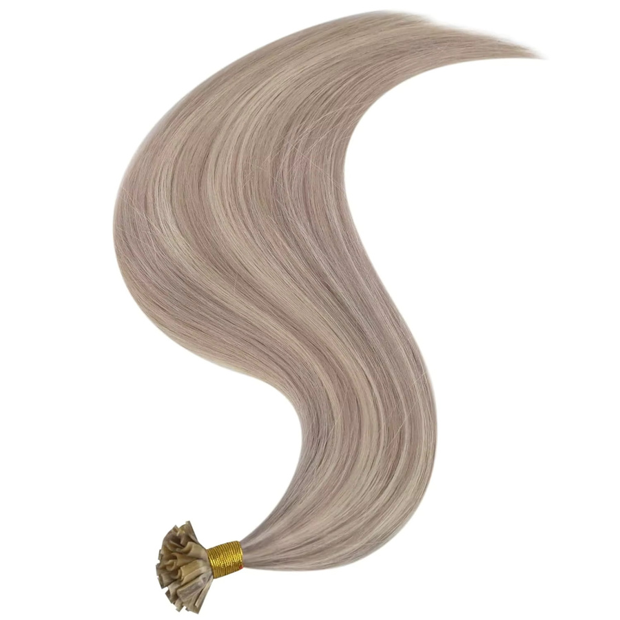 Full Shine Remy Keratin Brasilianische Echthaarverlängerungen, Balayage, U-Spitzen - Bild 3