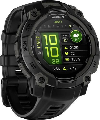 Garmin Instinct 3 AMOLED Smartwatch Schwarz 45 mm - Bild 1
