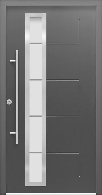 Splendoor Sicherheits-Haustür ThermoSpace Prime Paris RC2 Komfort in Anthrazit mit Glaseinsatz, B: 110 cm, H: 210 cm - Bild 1