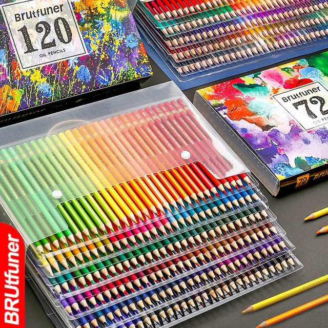 Professionelles Buntstift-Set auf Ölbasis in Bunt, 120 Stück für Kunst und Graffiti - Bild 1