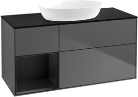V&B Waschtischunterschrank Finion in Anthrazit lackiert, Breite: 120 cm, Tiefe: 50,1 cm, Höhe: 50,1 cm - Bild 1
