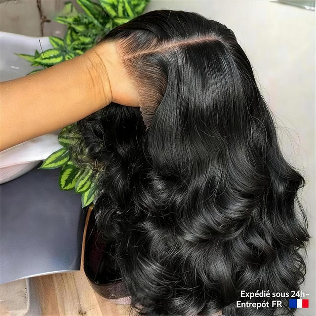 HJ WEAVE BEAUTY Body Wave Kort Bob Haarwerk, 100% Echthaar, Damen - Bild 1