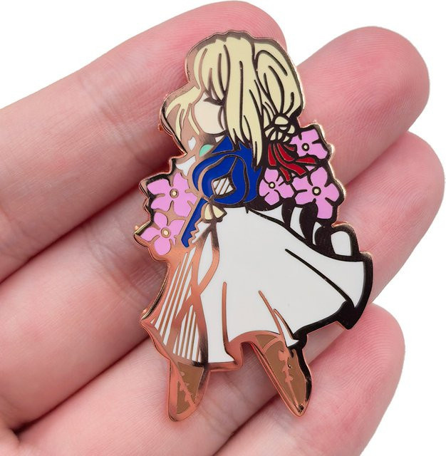 Bandai Anstecknadeln Violet Evergarden, Emaille, Unisex - Bild 1