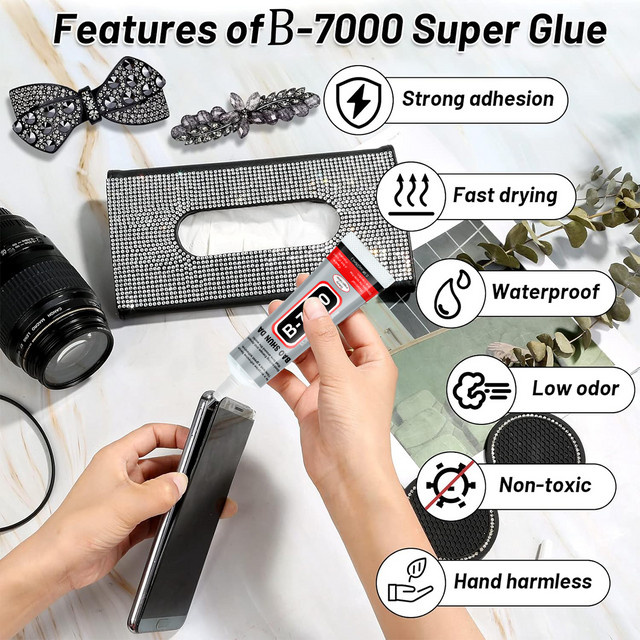 B7000 Multifunktionskleber, transparenter Klebstoff für DIY, Glas, Metall und Mobiltelefone - Bild 1