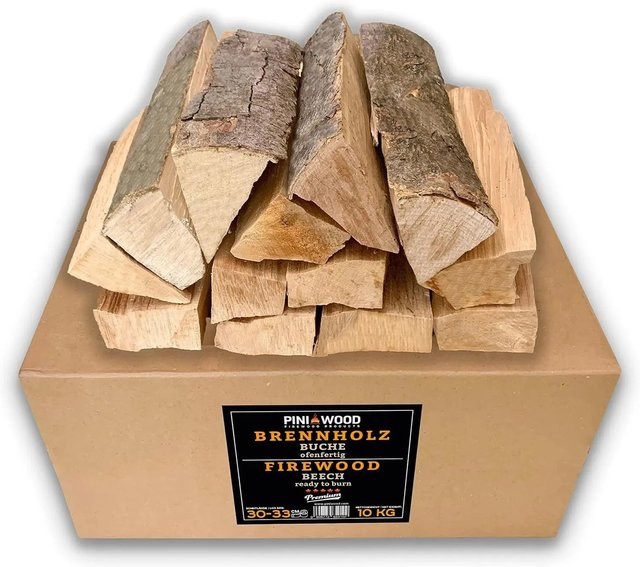 PINI Brennholz Buche ofenfertig 10 kg - Bild 1