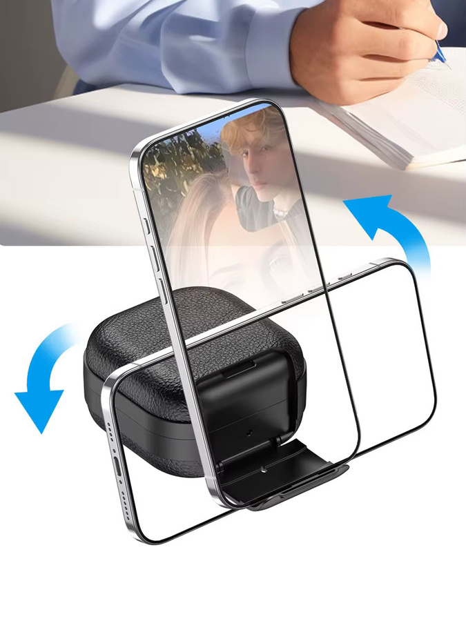 XhaoR Sicherheitsverschluss-Kopfhörerhülle für Samsung Galaxy Buds 4 und Buds4 Pro aus weichem TPU, stoßfest mit Schlüsselanhänger und Telefonständer, in Schwarz oder Weiß - Bild 7