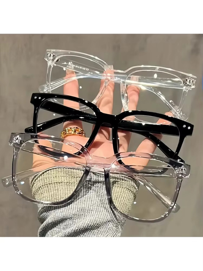 Sharif Korrektionsbrille, quadratisch, Vollrand, Kunststoff, Unisex, schwarz - Bild 2