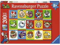 Ravensburger Nintendo Super Mario Puzzle Charakter-Kollektion, 200 Teile, Bunt/Mehrfarbig - Bild 1