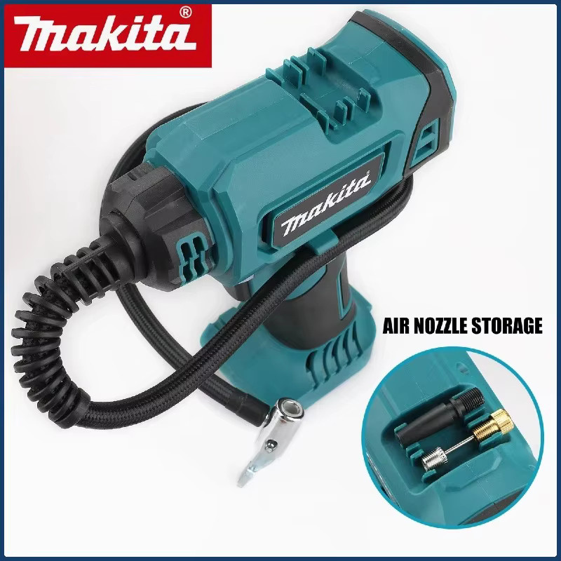 Makita Elektrische Luftpumpe Inflator als automatischer Luftkompressor für 18V Akku in Petrol - Bild 6