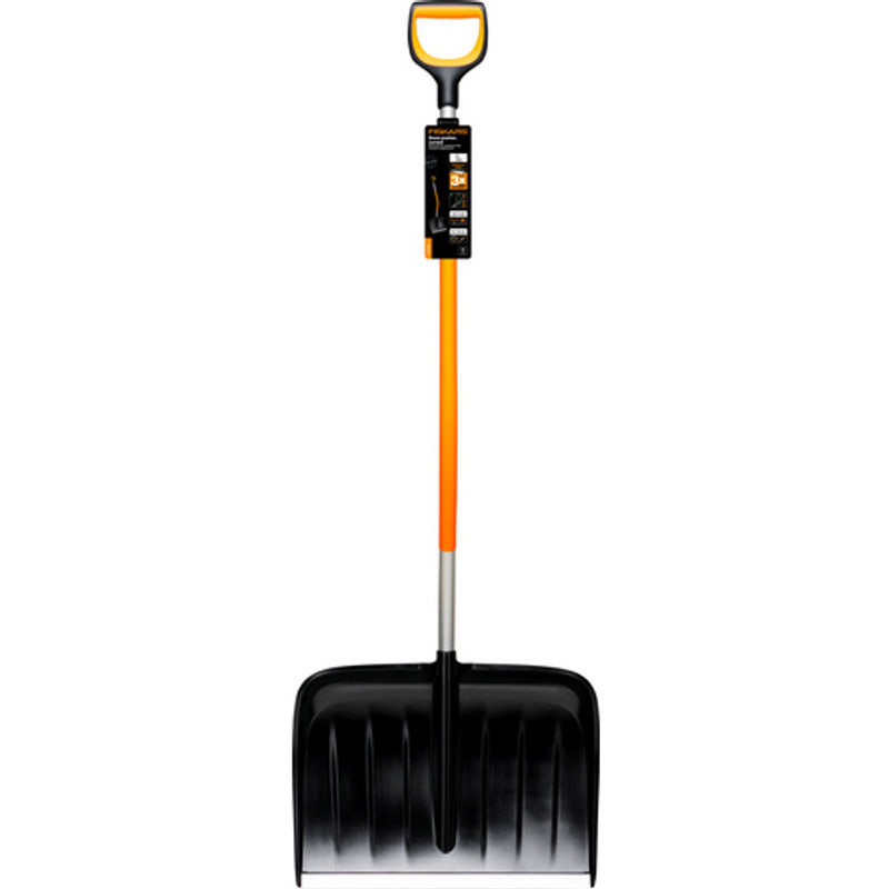 Fiskars Schneeräumer X-Series ergonomisch in Schwarz und Orange mit Metallblatt, Breite: 53 cm - Bild 2