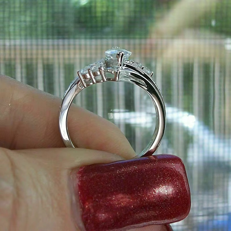 Huitan Ring, Kristall, Zirkonia, Silber, Damen - Bild 3