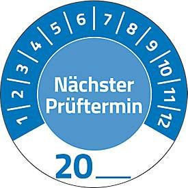 Avery Zweckform Prüfplakette 7906 Nächster Prüftermin zum Selbereintragen, blau, Ø 30 mm, 80 Stück - Bild 1