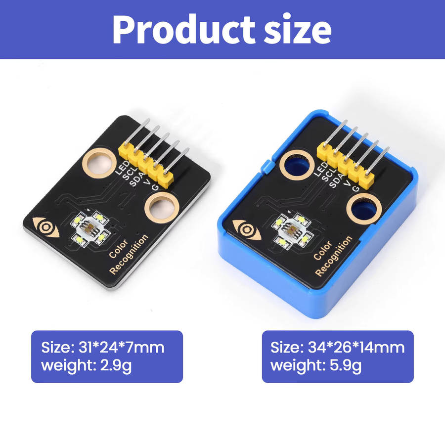 Keyestudio TCS34725 Farberkennungssensor DIY elektronische Bausteine kompatibel mit Arduino, Microbit und Lego-Bausteinen - Bild 6