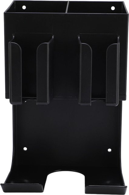 Koogeelife Friseurklipper Halter Rack aus Kunststoff in Schwarz, multifunktionales Wandregal zur Aufbewahrung von Haarschneidern - Bild 1