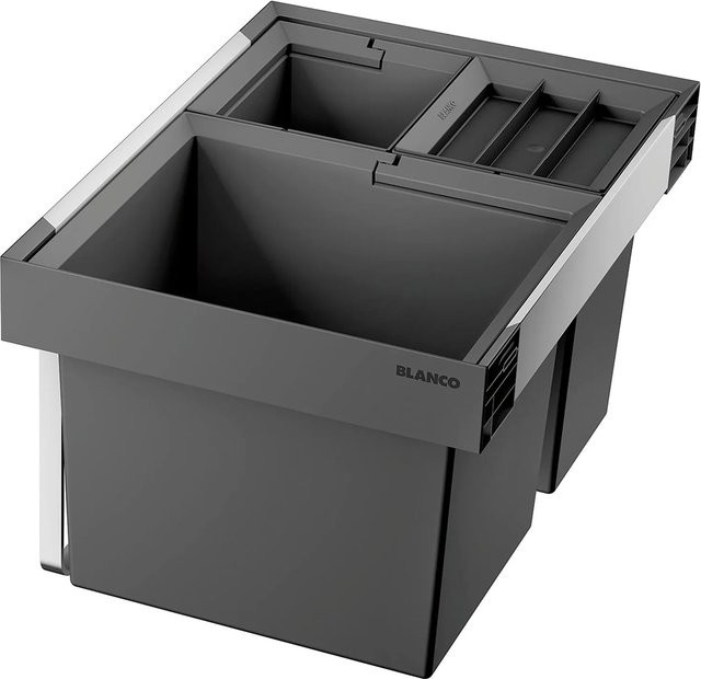 Blanco Abfallsammler Flexon-ii Low 50/3 in Anthrazit mit 3 Fächern, B/T/H: 50,0 x 40,0 x 46,8 cm - Bild 1