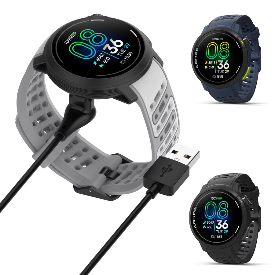 COROS PACE Pro Ladegerät mit USB-C auf USB-A Ladekabel in Schwarz - Bild 4