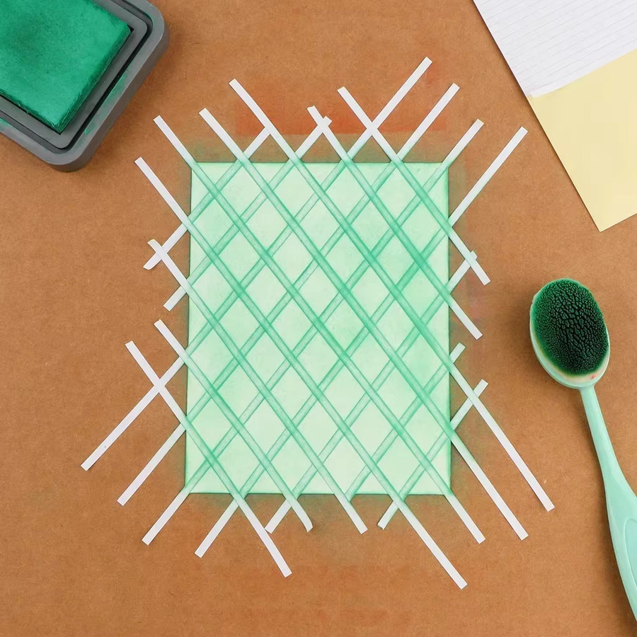 30er Packung vorgeschnittene Masking-Abdeckstreifen aus Papier für Karten und Hintergrundrandlinien mit verschiedenen Breiten: 3,17 mm, 6,35 mm und 12,7 mm - Bild 2