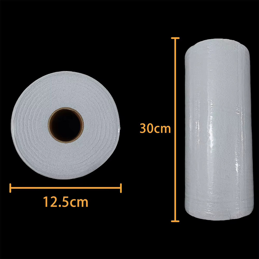 Weiße Vlies-Einlage zum Aufbügeln aus Polyester, schmelzbarer Bastelstoff, Breite: 30,48 cm, Länge: 14,94 m - Bild 6