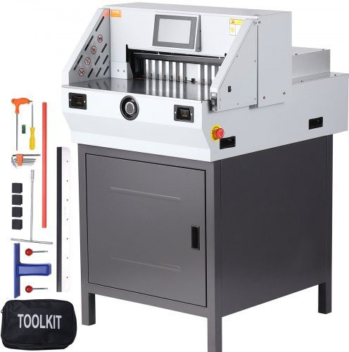 VEVOR Elektrischer Papierschneider mit Touchscreen in Weiß, Schnittbreite: 48,26 cm, maximale Dicke: 8 cm - Bild 1