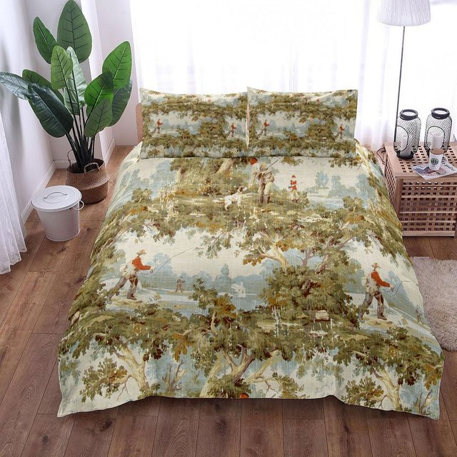 Bettwäsche Set Binchi Outdoor Product Mamou Wildjagd Retro in Multicolour, B/H: 140 x 200 cm - Bild 1