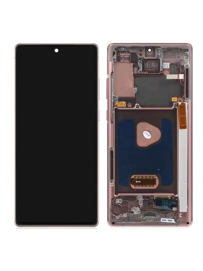 Samsung AMOLED Display mit Rahmen für Note 20 SM-N980F, LCD-Touchscreen Digitizer-Baugruppe in Schwarz - Bild 6