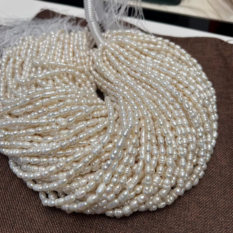 Halskette Armband Zubehör, Süßwasser Perle, 4-5mm, Damen - Bild 3